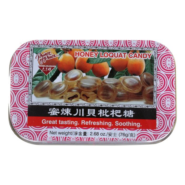 Han's Honey Loquat Candy - Counter Display - 2.68 oz - 1 Case - Image 2
