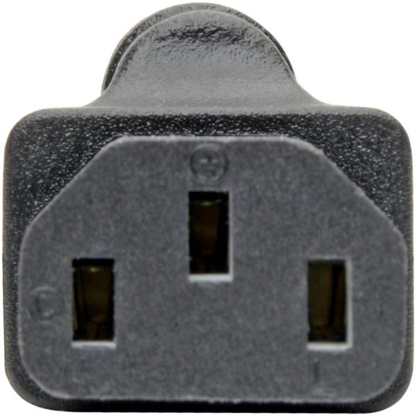 Eaton Tripp Lite Series Computer Power Cord Adapter, NEMA 5-15P to C13 - 15A, 125V, Black - Image 4
