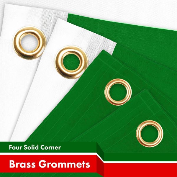 G128 10 Pack: Italy Italian Flag | 3x5 Ft | LiteWeave Pro Series Printed 150D Polyester, 4 Corner Brass Grommets | Country Flag, Vibrant Colors, Perfect For Balcony, More Durable Than 100D 75D Poly - Image 2