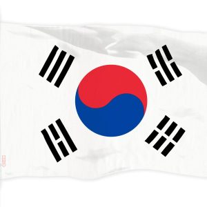 South Korea (South Korean) Flag 150D Printed Polyester 3x5 Ft