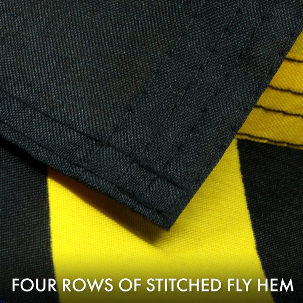 G128 Combo Pack: USA American Flag 3x5 Ft 150D Printed Stars & Black Lives Matter (Black/Yellow) Flag 3x5 Ft 150D Printed - Image 5