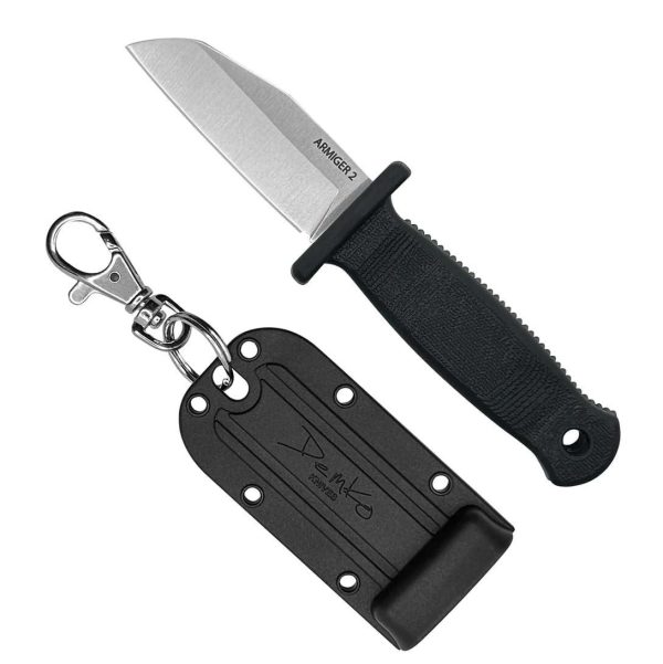 Armiger Fixed Blade with Sheath  Armiger 2 & Armiger 4   Clip Point Spear Point Tanto Shark Foot Serrated Full Tang
