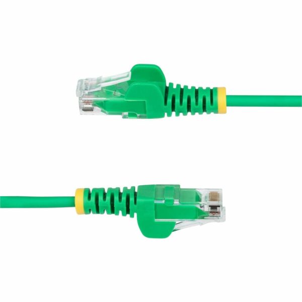 StarTech.com 1ft Green Slim CAT6 Ethernet Cable, Slim Snagless RJ45, UTP, LSZH, 28AWG Bare Copper, Slim Network Patch Cord, Fluke Tested - Image 3