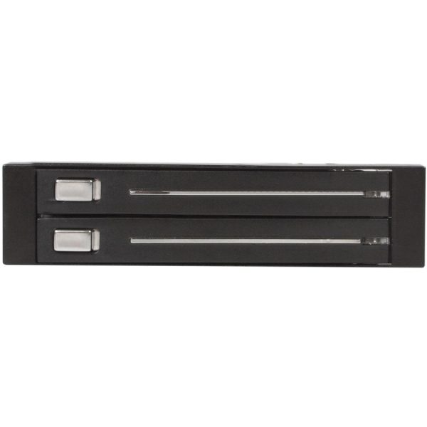 StarTech.com 2 Drive 2.5in Trayless Hot Swap SATA Mobile Rack Backplane - Storage bay adapter - black - Image 2