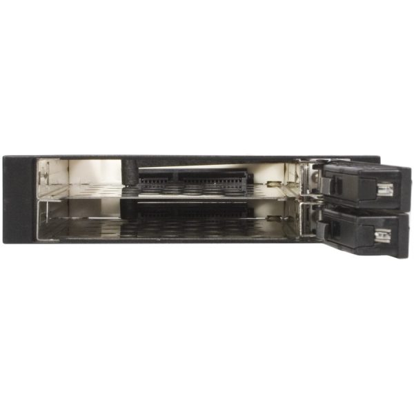 StarTech.com 2 Drive 2.5in Trayless Hot Swap SATA Mobile Rack Backplane - Storage bay adapter - black - Image 3