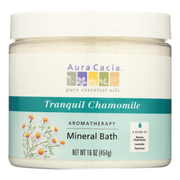 Aura Cacia - Aromatherapy Mineral Bath Tranquility Chamomile - 16 oz - Image 2