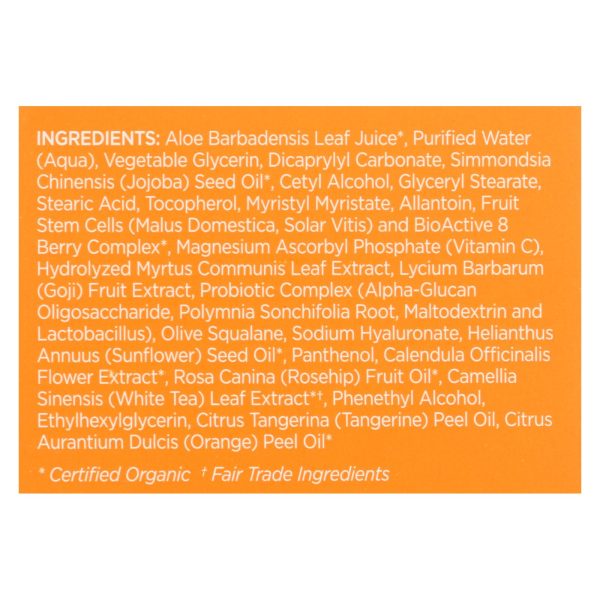 Andalou Naturals Renewal Cream Brightening Probiotic plus C - 1.7 fl oz