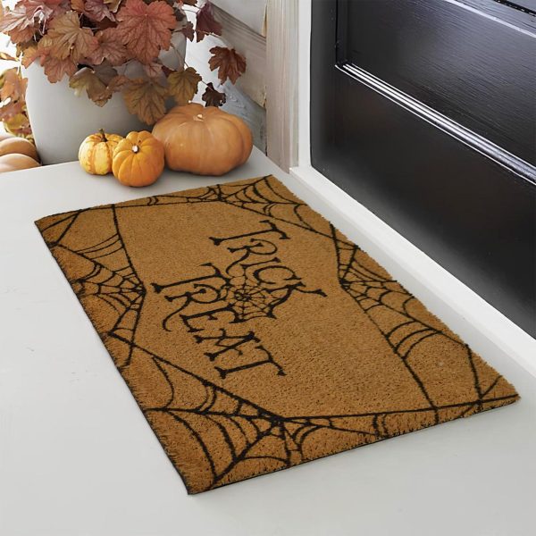 Decorative Halloween Welcome Mat Trick & Treat Natural Coco Coir Mats with Non Slip PVC Backing Indoor Outdoor Mats for Home & Office Floor Mats for Door Decor 30 x17 - Image 6
