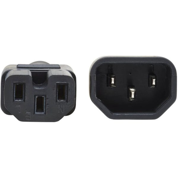 Eaton Tripp Lite Series Power Cord C14 to C15 - Heavy-Duty, 15A, 250V, 14 AWG, 2 ft. (0.61 m), Black - Image 3