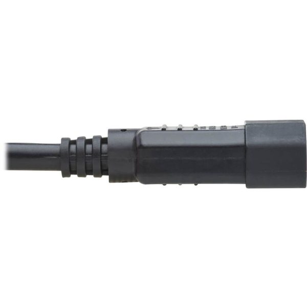 Eaton Tripp Lite Series Power Cord C14 to C15 - Heavy-Duty, 15A, 250V, 14 AWG, 2 ft. (0.61 m), Black - Image 4