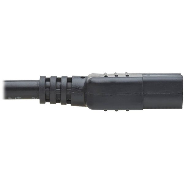 Eaton Tripp Lite Series Power Cord C14 to C15 - Heavy-Duty, 15A, 250V, 14 AWG, 2 ft. (0.61 m), Black - Image 5