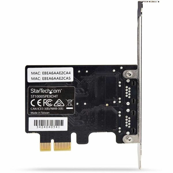 StarTech.com 2-Port Gigabit PCIe Network Adapter Card, 10/100/1000Mbps PCI Express NIC, Dual Realtek RTL8111H, TAA Compliant - Image 6