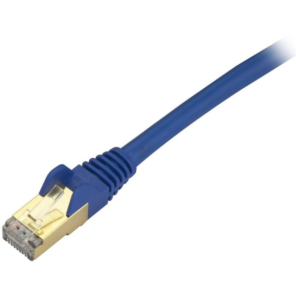 StarTech.com 14ft CAT6a Ethernet Cable - 10 Gigabit Category 6a Shielded Snagless 100W PoE Patch Cord - 10GbE Blue UL Certified Wiring/TIA - Image 2