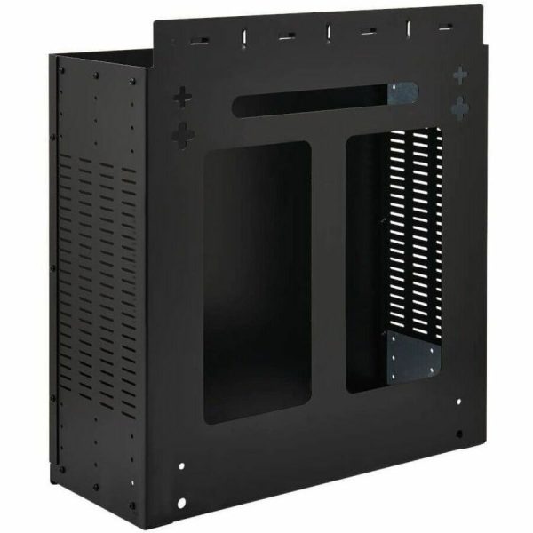 Eaton Tripp Lite Series SmartRack 4U Low-Profile Vertical-Mount Vented Wall-Mount Mini Rack Enclosure, Black - Image 3