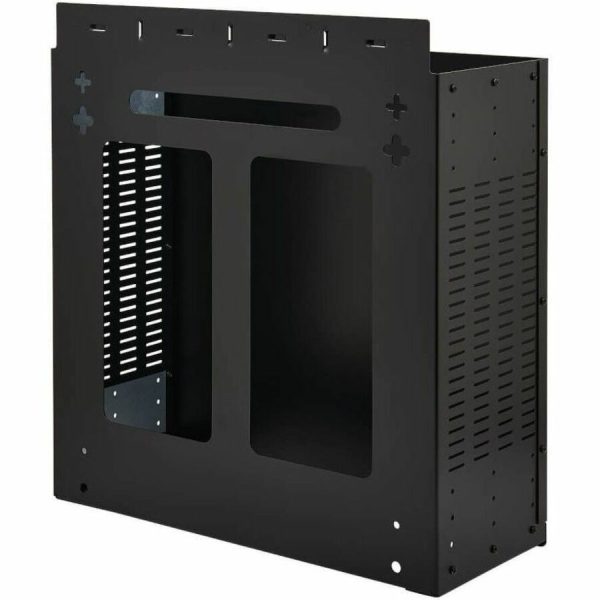 Eaton Tripp Lite Series SmartRack 4U Low-Profile Vertical-Mount Vented Wall-Mount Mini Rack Enclosure, Black - Image 4