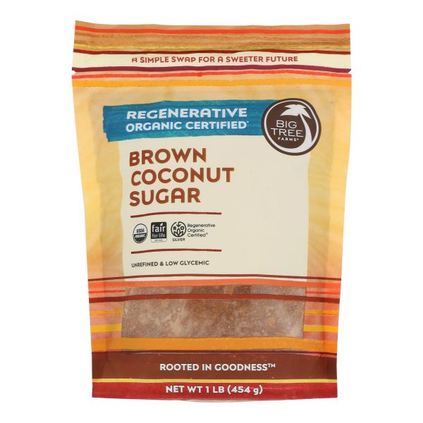 Big Tree Farms Coconut Palm Sugar - Blonde - Case of 6 - 16 oz.