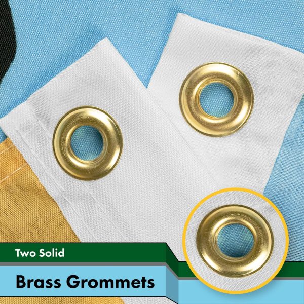 G128 - It's 5 O'Clock Somewhere Flag 3x5 FT Printed Brass Grommets 150D Polyester Indoor/Outdoor - Novelty Flag, Much Thicker More Durable Than 100D 75D Polyester - Image 2