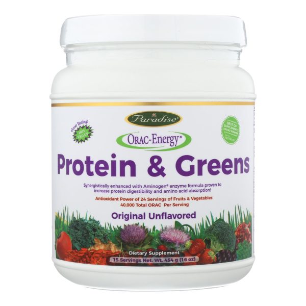 Paradise Herbs Orac Energy Protein Greens - 16 oz - Image 2