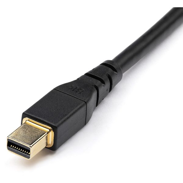 StarTech.com 6ft 2m VESA Certified Mini DisplayPort to DisplayPort 1.4 Cable, 8K 60Hz HBR3 HDR, Super UHD 4K 120Hz, mDP to DP Slim Cord - Image 3