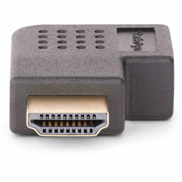 StarTech.com Right Angle HDMI 2.0 Adapter, Male to Female, Horizontal 90-Degree Angled HDMI Port Saver, 4K 60Hz, High Speed HDMI Connector Extension - Image 3