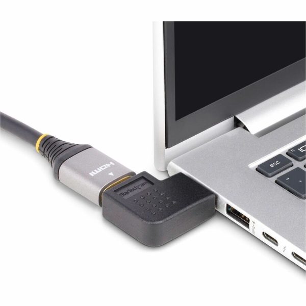 StarTech.com Right Angle HDMI 2.0 Adapter, Male to Female, Horizontal 90-Degree Angled HDMI Port Saver, 4K 60Hz, High Speed HDMI Connector Extension - Image 6