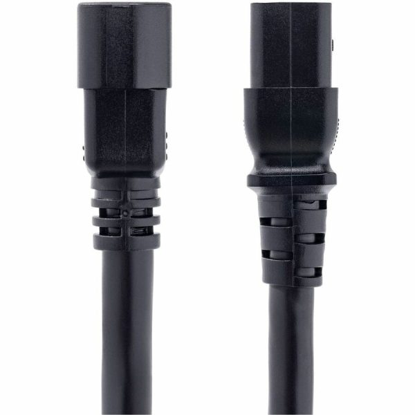 StarTech.com 6ft (1.8m) Heavy Duty Power Cord, C14 to C19, 15A 250V, 14AWG, PDU Power Cord, Server Power Cable, UL Listed - Image 2