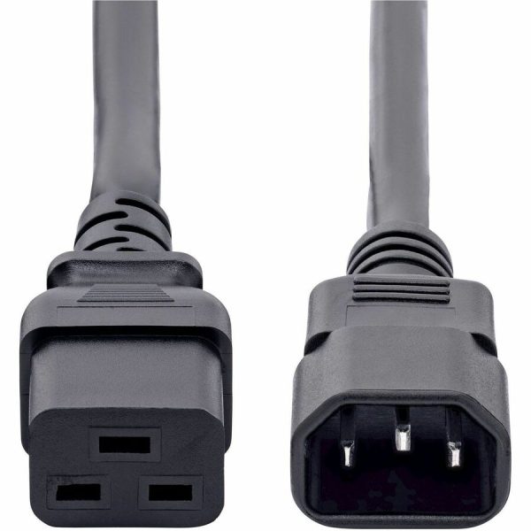 StarTech.com 6ft (1.8m) Heavy Duty Power Cord, C14 to C19, 15A 250V, 14AWG, PDU Power Cord, Server Power Cable, UL Listed - Image 4