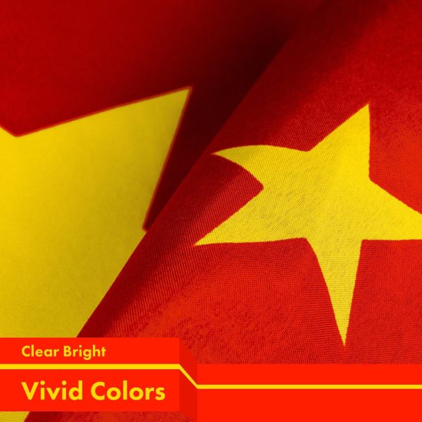 China Chinese Flag 3x5 Ft 5-Pack 150D Printed Polyester By G128 - Image 3