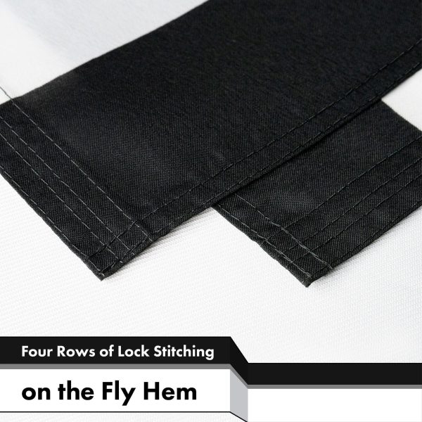 USA Black and White Flag 3x5 Ft 3-Pack 150D Printed Polyester By G128 - Image 5