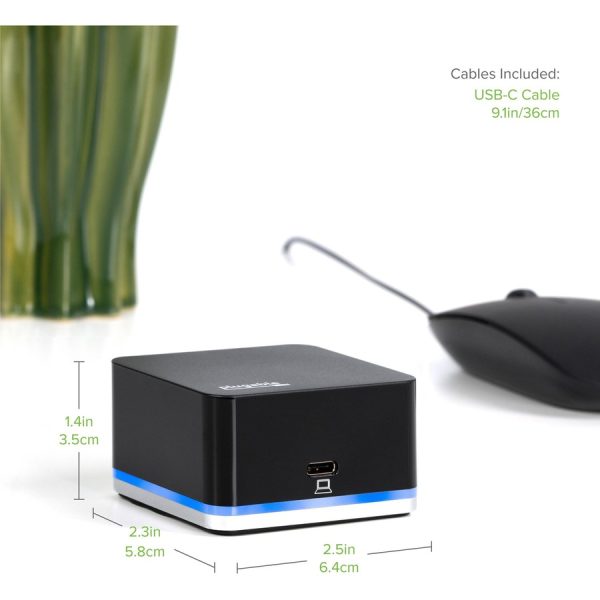 Plugable USB C Cube - Mini Docking Station, Compatible with Thunderbolt 3 Ports and Specific USB-C Systems - Image 3