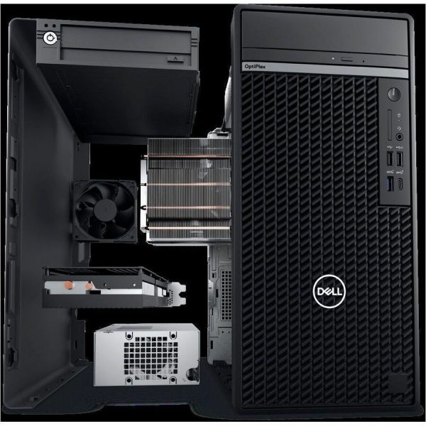 Dell OptiPlex 7000 7020 Desktop Computer - Intel Core i5 14th Gen i5-14500 - vPro Technology - 8 GB - 256 GB SSD - Tower - Black - Image 3