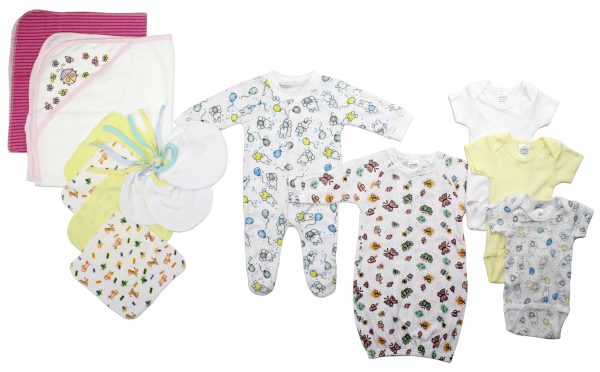 Newborn Baby Girls 14 Pc  Baby Shower Gift Set Ls_0096