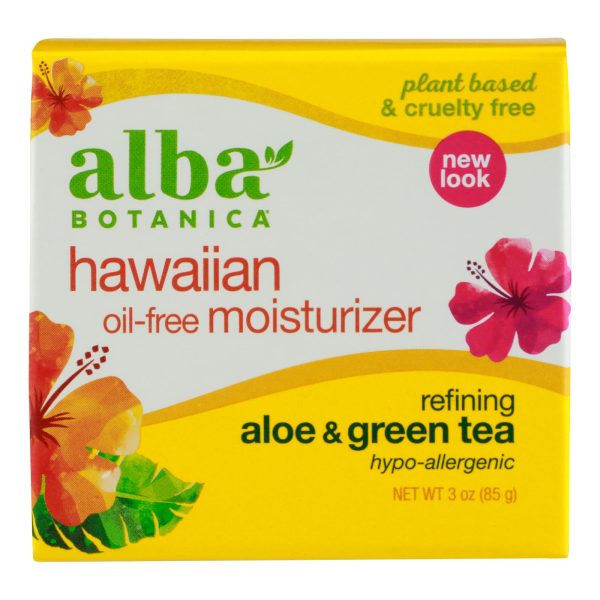 Alba Botanica - Hawaiian Aloe and Green Tea Moisturizer Oil-Free - 3 oz - Image 2