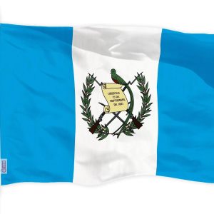 G128 Guatemala Guatemalan Flag | 3x5 feet | Printed 150D, Indoor/Outdoor, Vibrant Colors, Brass Grommets, Quality Polyester, Much Thicker More Durable Than 100D 75D Polyester