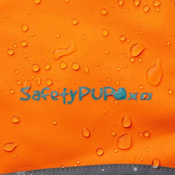 Soft shell Waterproof Dog Vest. Hi Visibility Reflective Jacket with Light Fleece Lining. Ideal in Cooler Climates. Blaze Orange Fabric Protects Your PUP Near Hunting Grounds & Off Leash - Image 4
