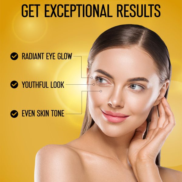 50pcs   24k Gold Under Eye Patches for Dark Circles Puffy Eyes Wrinkles   Collagen Under Eye Masks   Hydrating Under Eye Gel Pads for Eye Bags for All Skin Types - Image 7