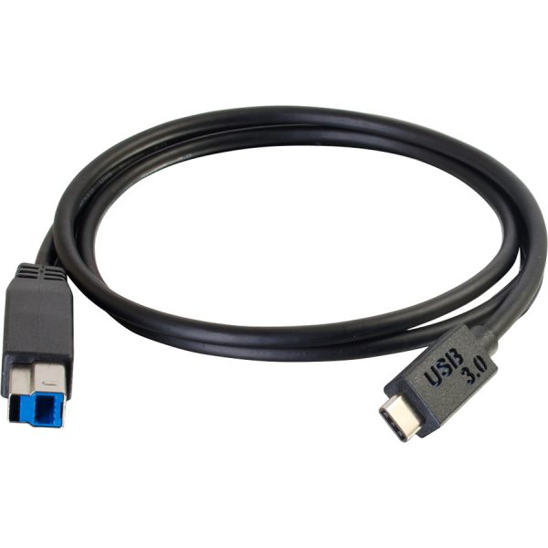 C2G 3ft USB 3.1 Gen 1 USB Type C to USB B Cable M/M - USB C Cable Black - Image 3