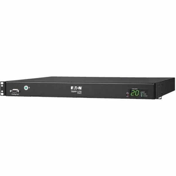 Eaton Tripp Lite Series 3.8kW 200-240V Single-Phase ATS/Local Metered PDU - 8 C13 and 2 C19 Outlets, Dual C20 Inlets, 12 ft. Cords, 1U, TAA - Image 4