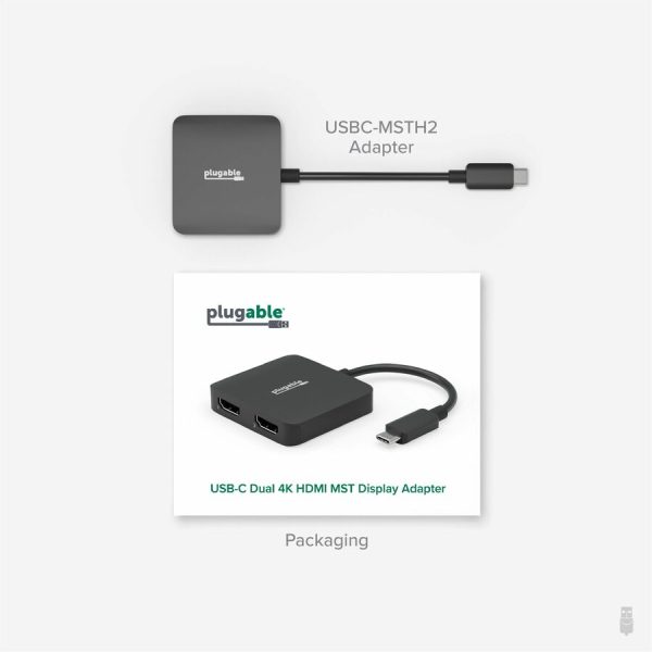 Plugable USB C to HDMI Adapter for Dual Monitors 4K 60Hz - Image 8