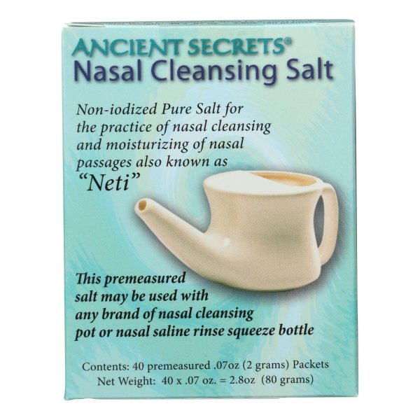 Ancient Secrets Nasal Cleansing Salt Packets - 40 Packets - Image 2