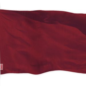 G128 Solid Burgundy Color Flag | 3x5 feet | Printed 150D, Indoor/Outdoor, Vibrant Colors, Brass Grommets, Quality Polyester, Much Thicker More Durable Than 100D 75D Polyester
