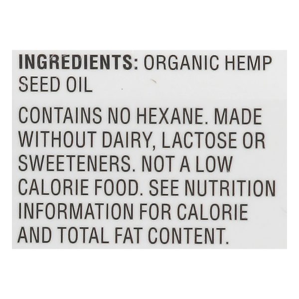 Nutiva - Oil Og2 Hempseed - EA of 1-16 FZ