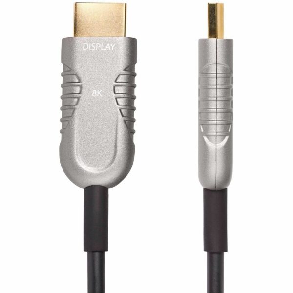 StarTech.com 30ft (9.1m) HDMI 2.1 Hybrid Active Optical Cable (AOC), CMP, Plenum Rated, 8K Ultra High Speed HDMI 2.1/2.0 Cable, 48Gbps - Image 2
