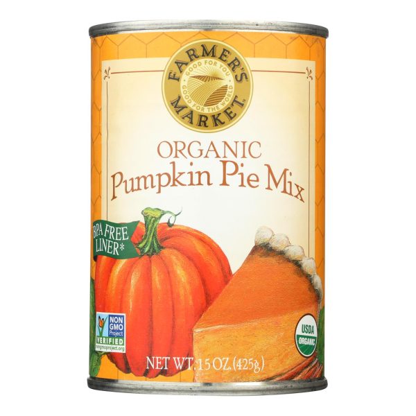 Farmer's Market Organic Pumpkin - Pie Mix - Case of 12 - 15 oz. - Image 2