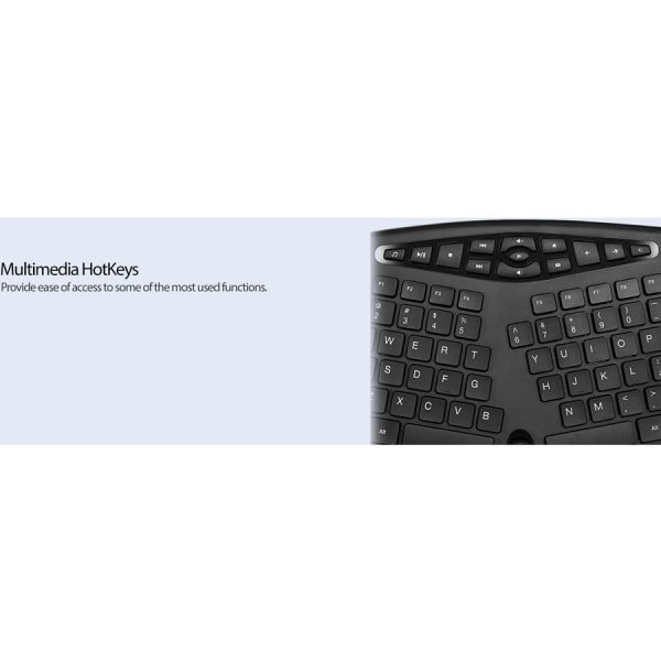 Adesso TruForm Ergonomic Desktop Keyboard - Image 8