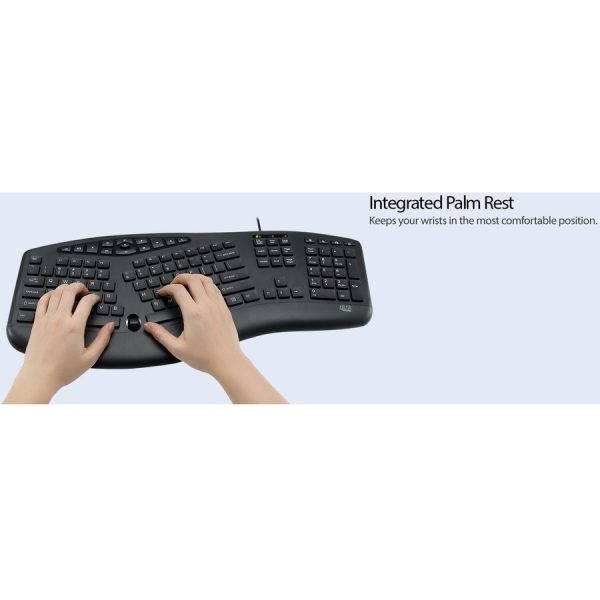 Adesso TruForm Ergonomic Desktop Keyboard - Image 9