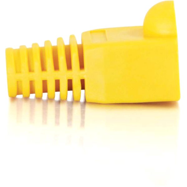 C2G RJ45 Snagless Boot Cover (6.0mm OD) - Yellow - 50pk - Image 2