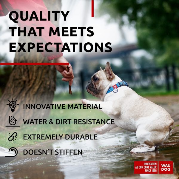 Waterproof Dog Collar   Adjustable Dog Collar for Large Dogs Small and Medium Dogs   Breakaway Dog Collar Waterproof with Plastic Buckle and QR Dog Tag   Boy & Girl Dog Collars (Blue) - Image 4