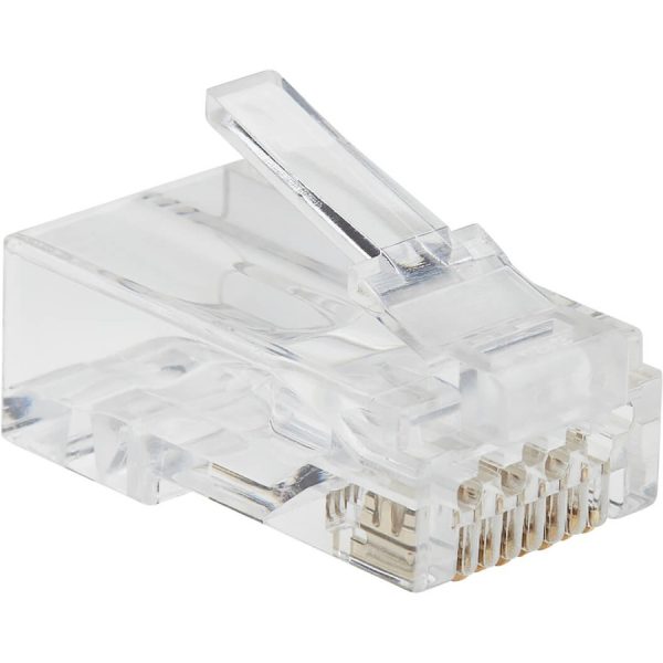 Eaton Tripp Lite Series Cat6 RJ45 Pass-Through UTP Modular Plug, 100 Pack, TAA - Image 2