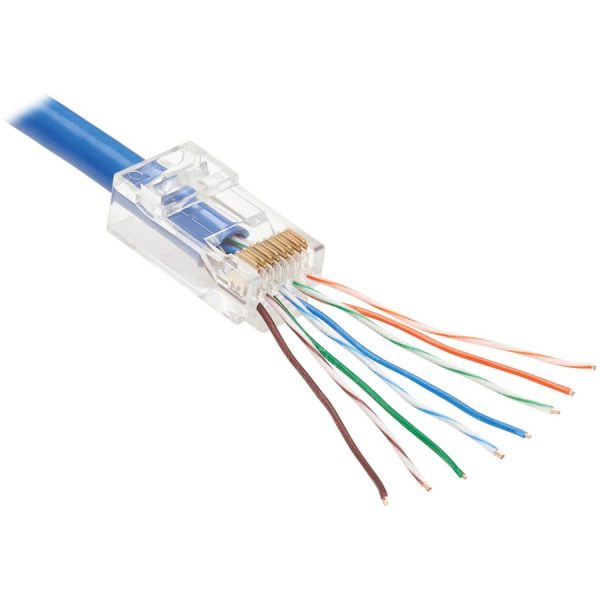 Eaton Tripp Lite Series Cat6 RJ45 Pass-Through UTP Modular Plug, 100 Pack, TAA - Image 7